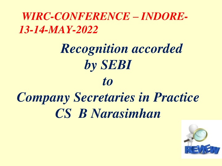 wirc conference indore 13 14 may 2022 recognition