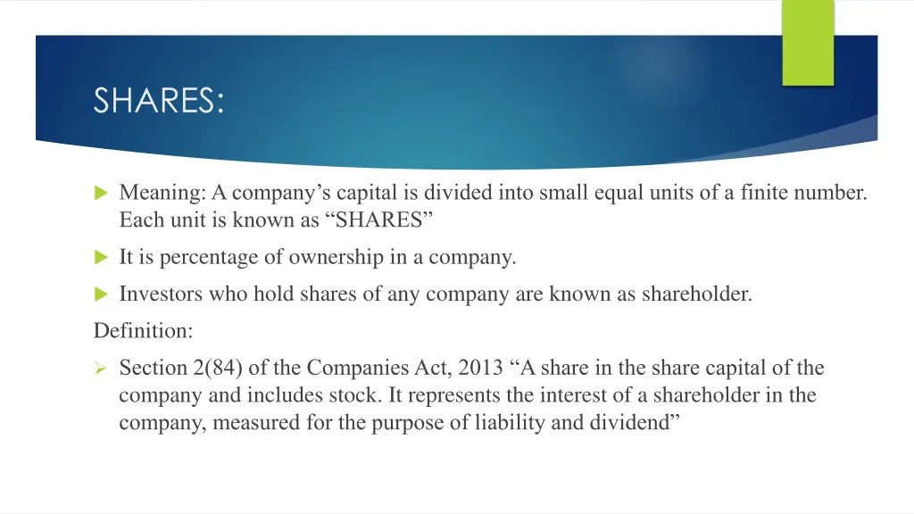 shares