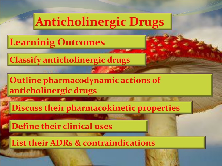 anticholinergic drugs