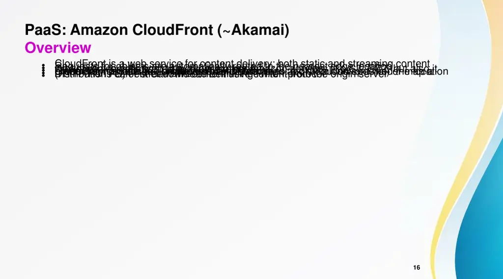 paas amazon cloudfront akamai overview
