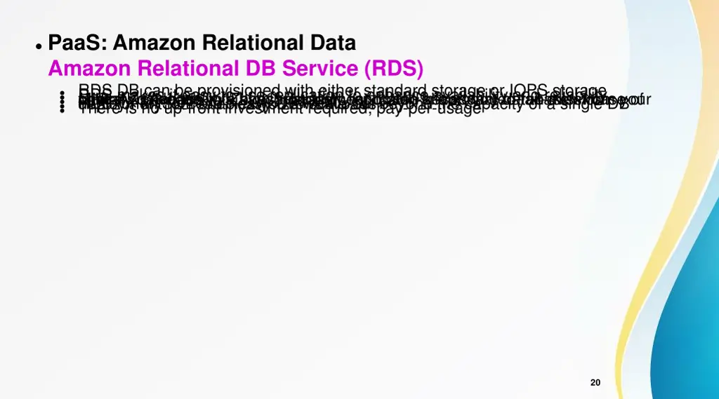 paas amazon relational data amazon relational 1