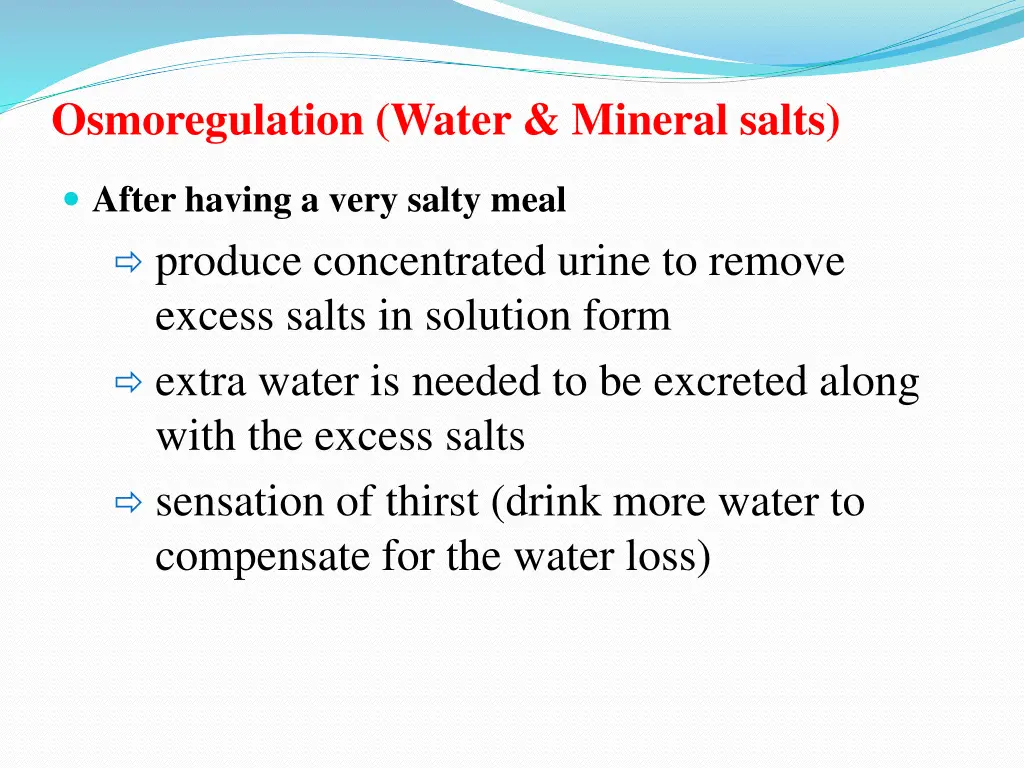 osmoregulation water mineral salts