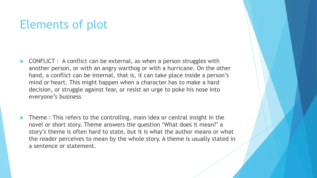 elements of plot