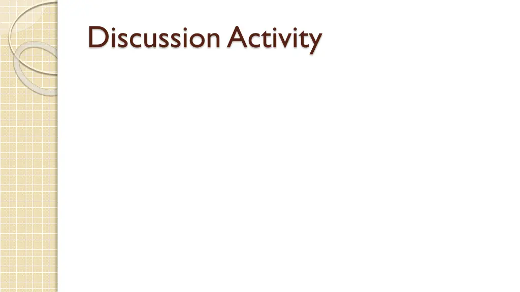 discussion activity
