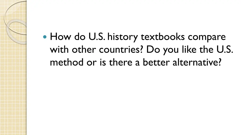 how do u s history textbooks compare with other