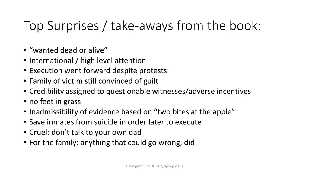 top surprises take aways from the book