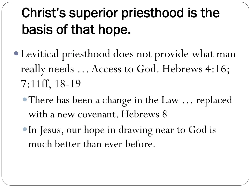 christ s superior priesthood is the christ 1
