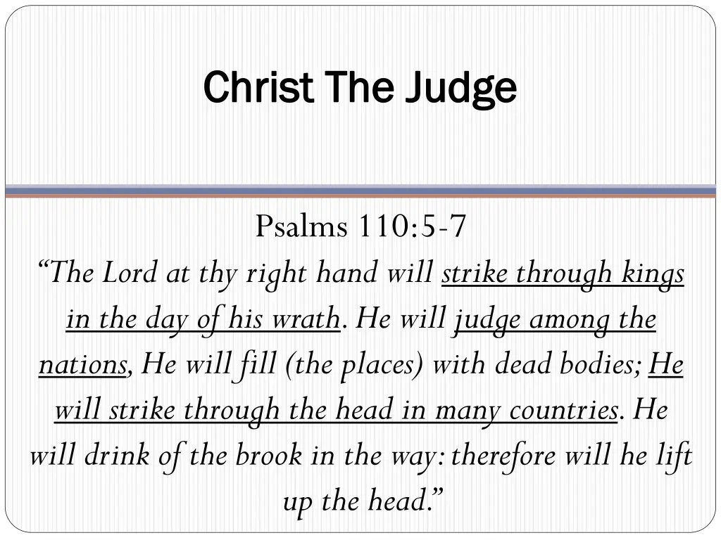 christ the judge christ the judge