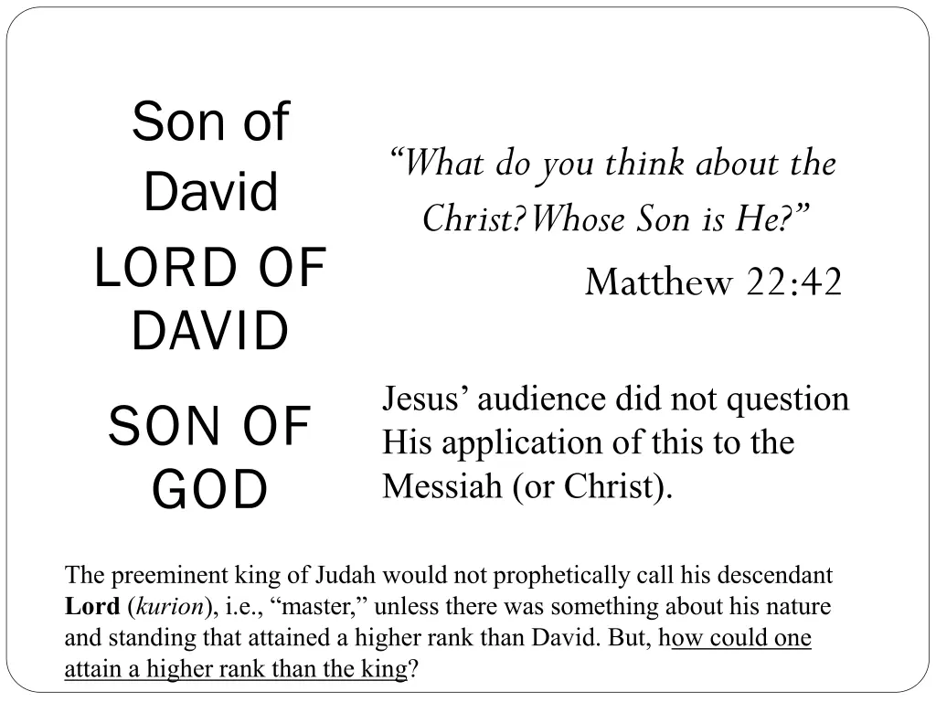 son of david lord of david son of god