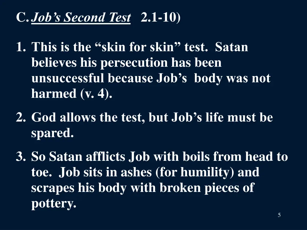 c job s second test 2 1 10