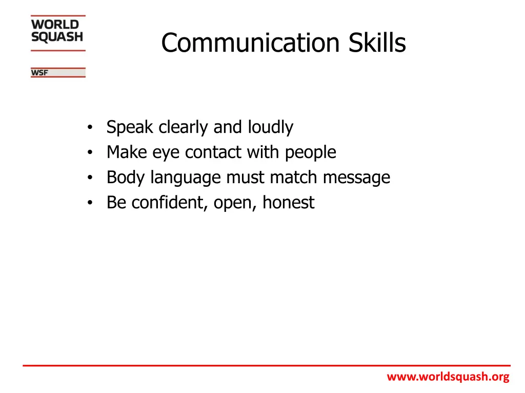 communication skills