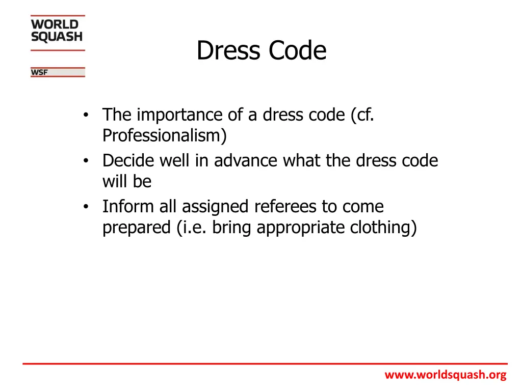dress code