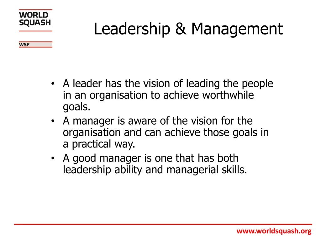 leadership management