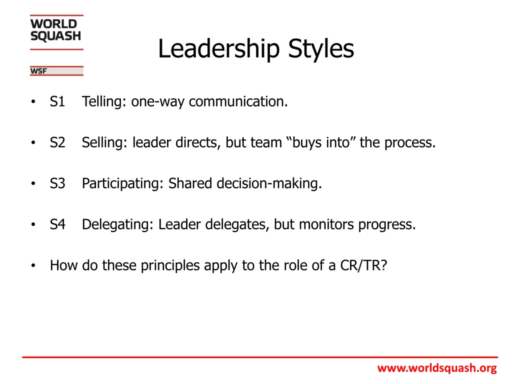 leadership styles