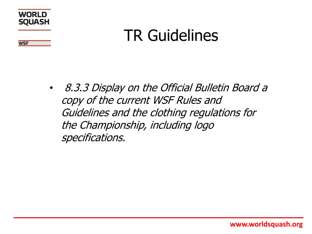 tr guidelines 11