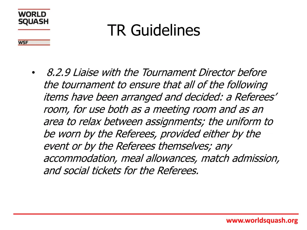 tr guidelines 8