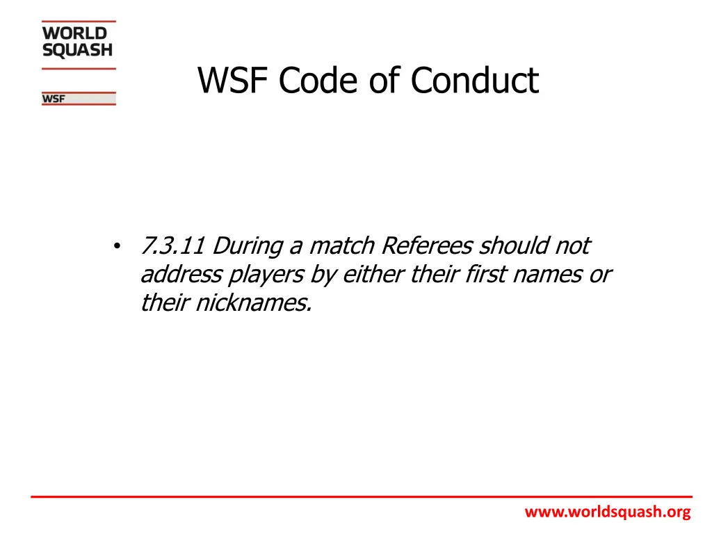 wsf code of conduct 9