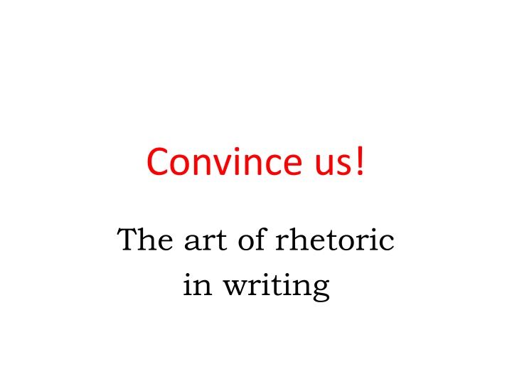 convince us