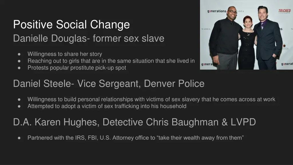 positive social change danielle douglas former