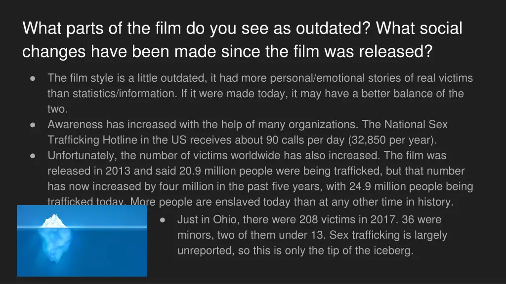 what parts of the film do you see as outdated