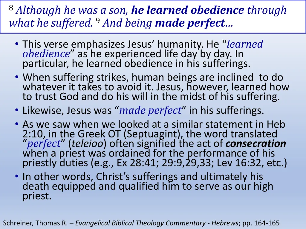 8 although he was a son he learned obedience 1