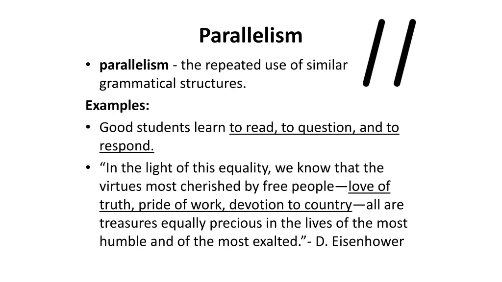 parallelism