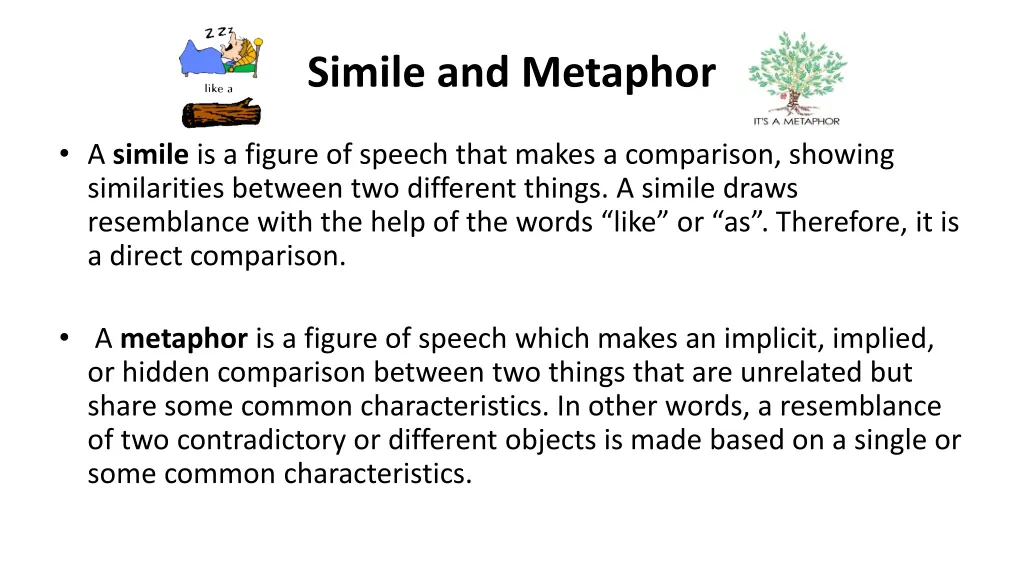 simile and metaphor