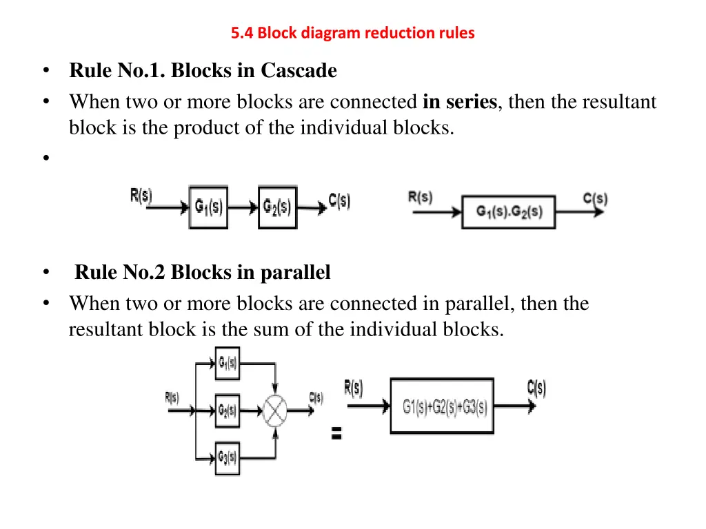 5 4 block diagram reduction rules