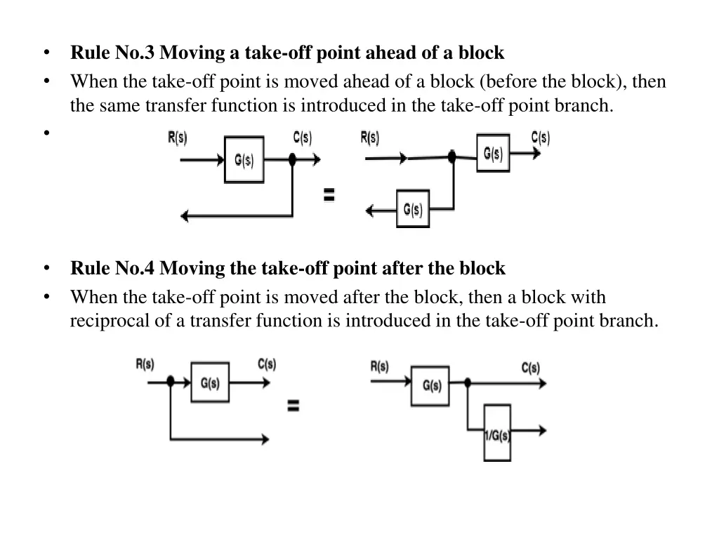 rule no 3 moving a take off point ahead
