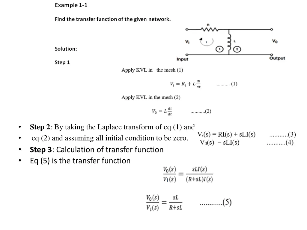 step 2 by taking the laplace transform