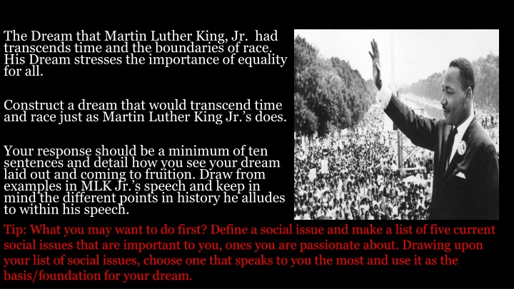 the dream that martin luther king