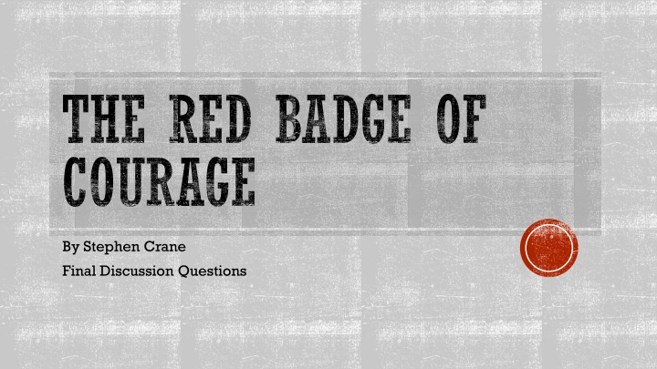 the red badge of courage