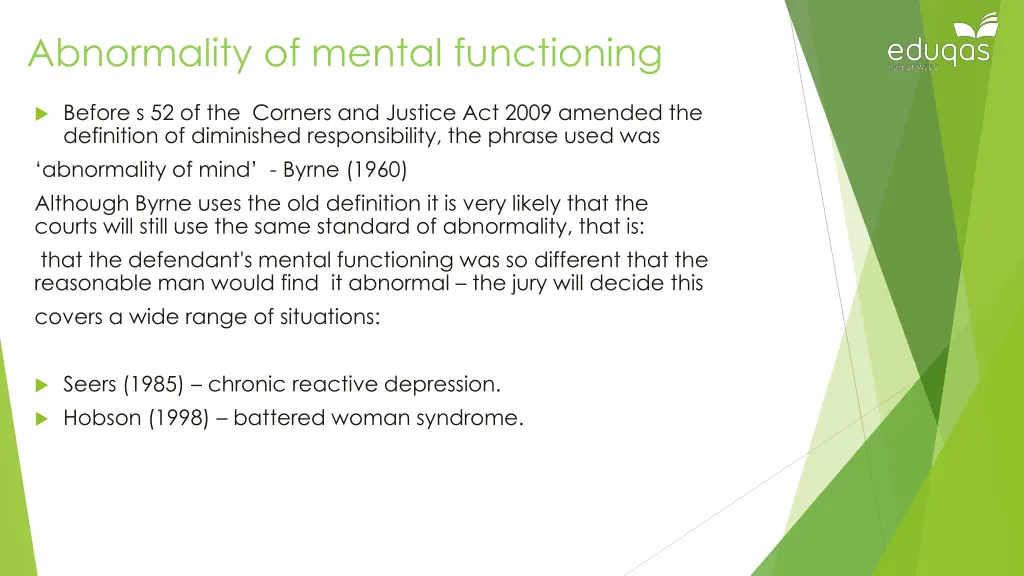 abnormality of mental functioning