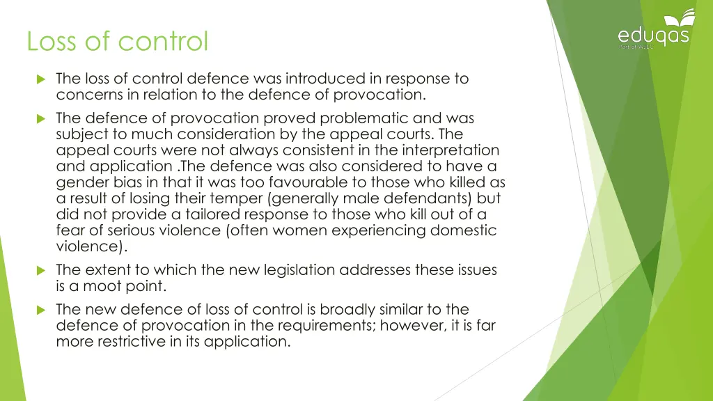 loss of control 1