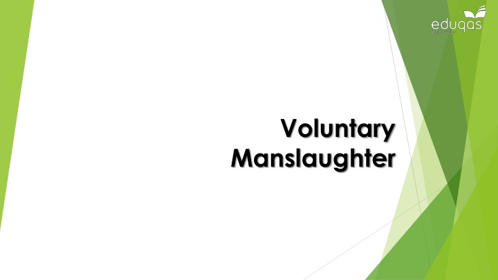 voluntary manslaughter
