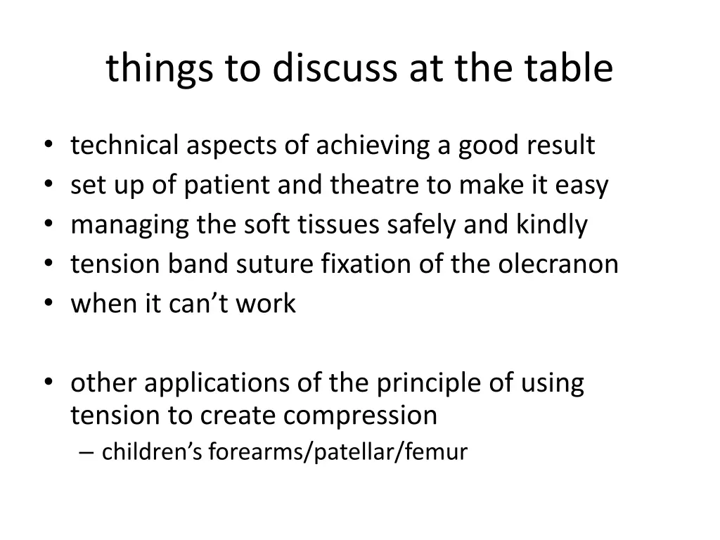 things to discuss at the table