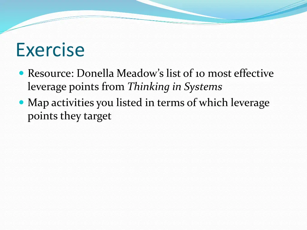 exercise 1
