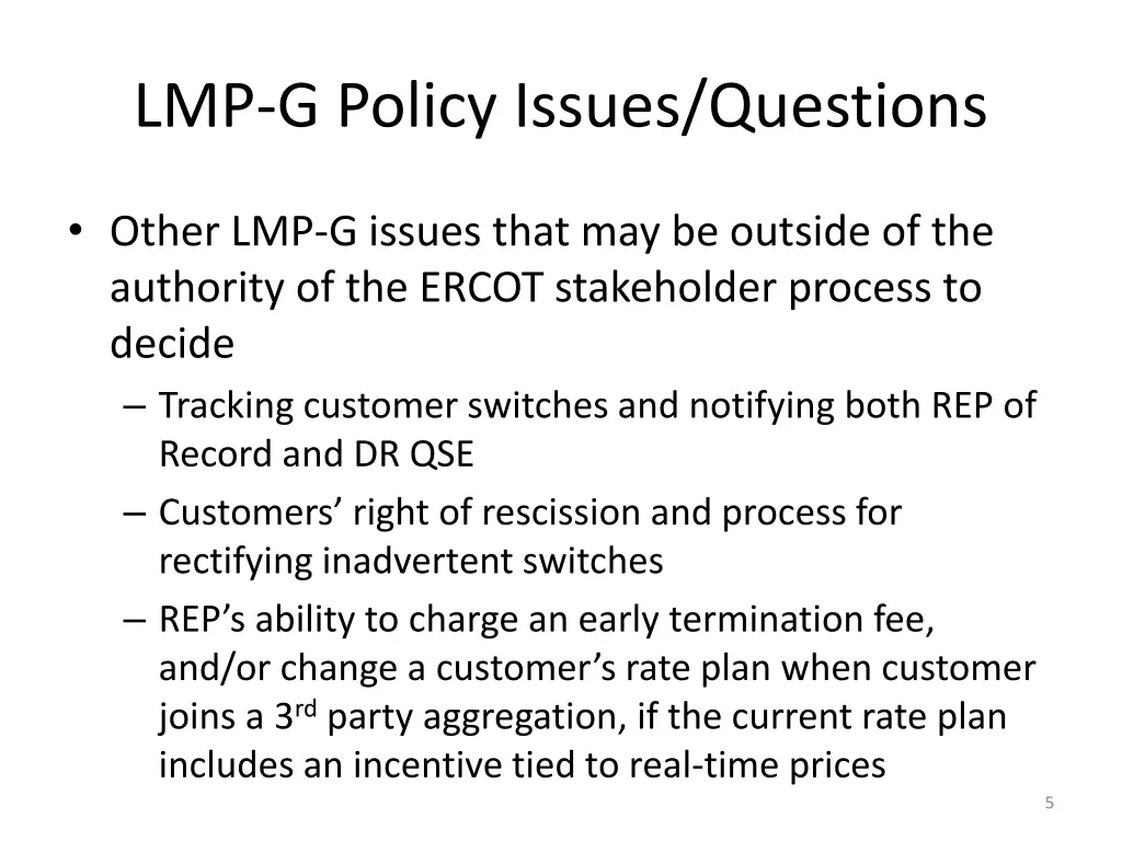 lmp g policy issues questions 2