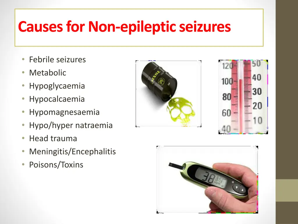 causes for non epileptic seizures