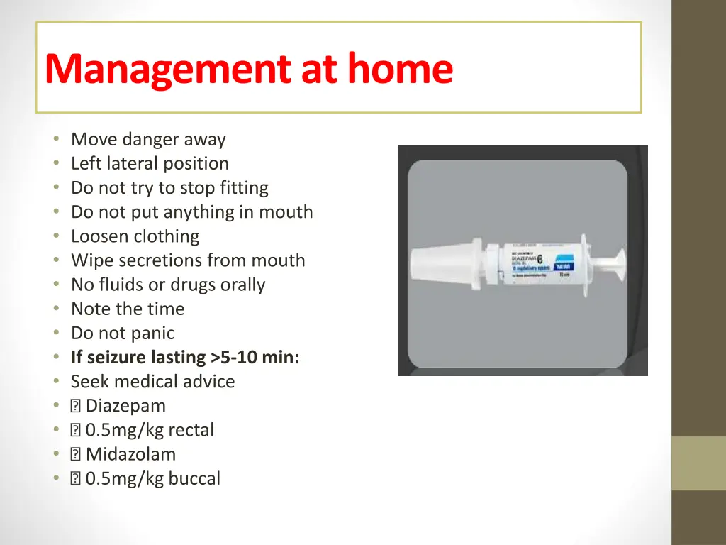 management at home