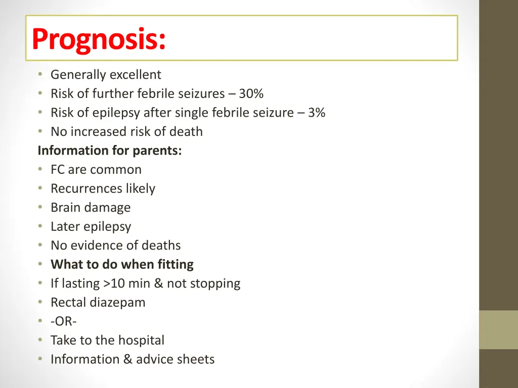 prognosis