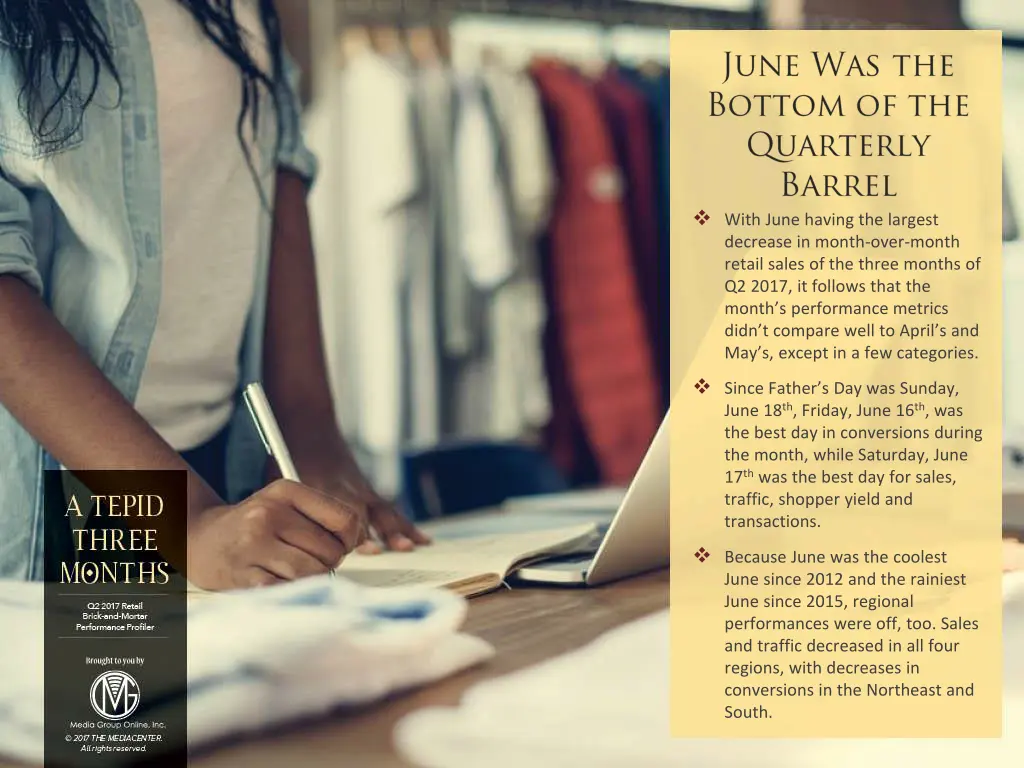 with june having the largest decrease in month