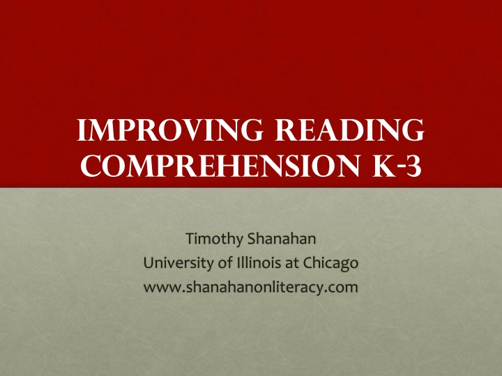 improving reading comprehension k 3
