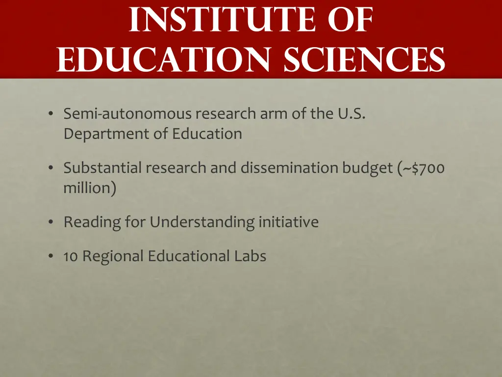 institute of education sciences