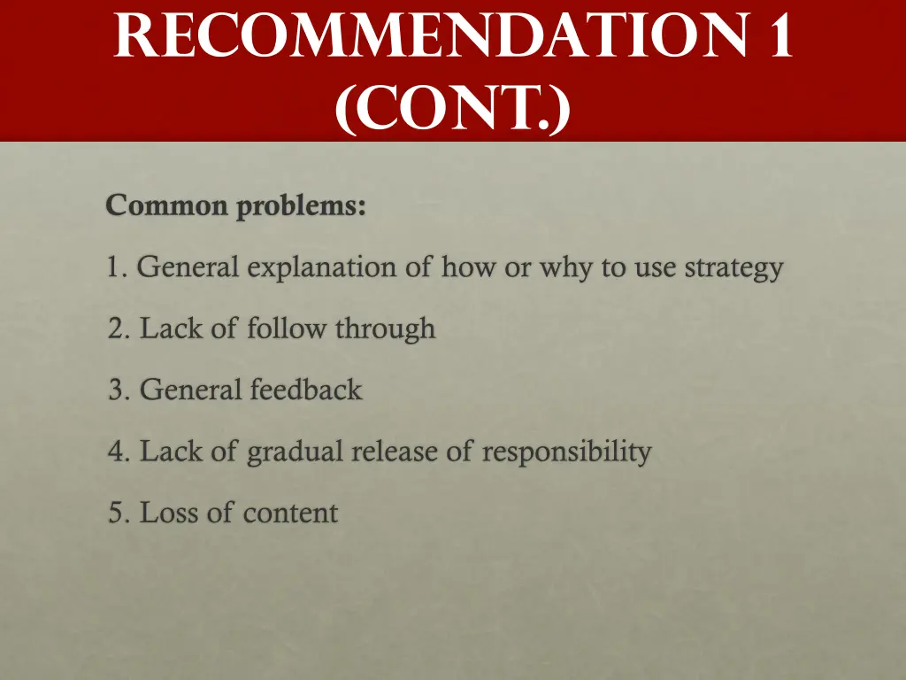recommendation 1 cont 7