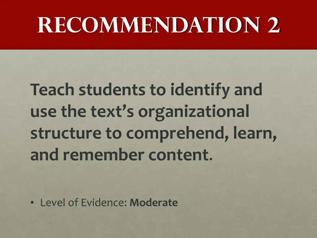 recommendation 2