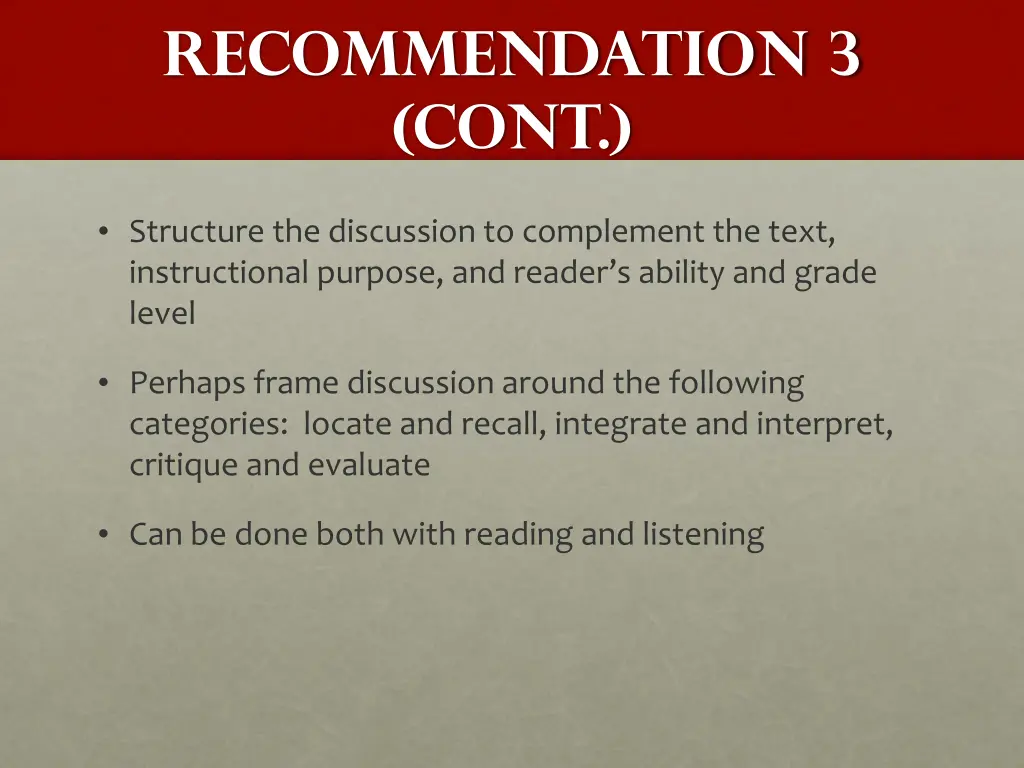 recommendation 3 cont 1