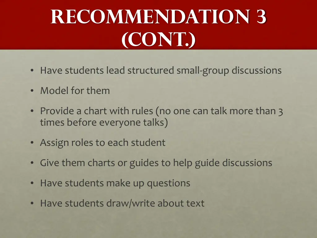 recommendation 3 cont 3