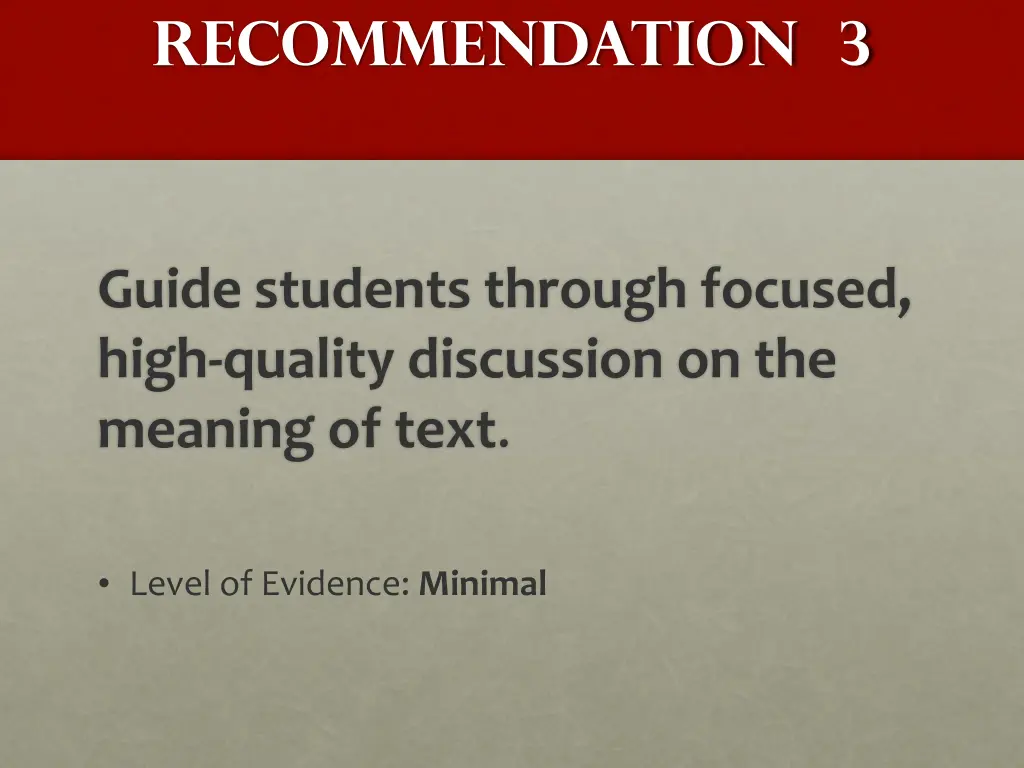 recommendation 3