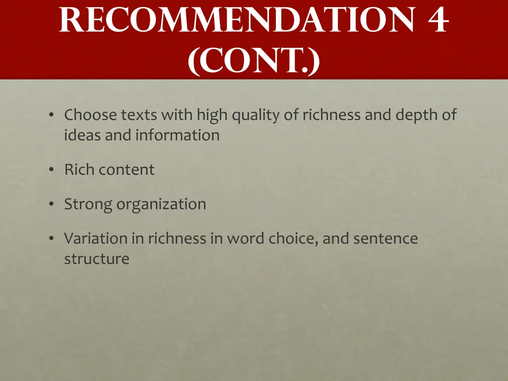 recommendation 4 cont 3